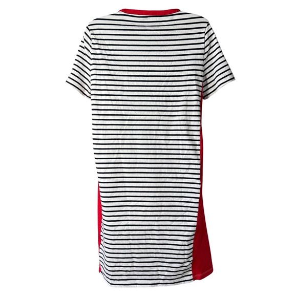 Tommy Hilfiger Small Petite Striped Tee Shirt Dress Americana LOGO NWT - Picture 3 of 10